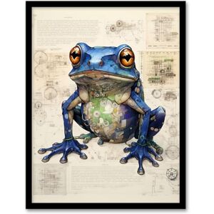 Artery8 Frog Robot Hybrid Secret Military Schematic Blueprint Futuristic Complex Arcane Manuscript Gift For Him Man Cave Artwork Framed Wall Art Print A4 Artery8 Frog Robot Hybrid Secret Military Schematic Blueprint Futuristic Complex Arcane Manuscript Gift For Him Man Cave Artwork Framed Wall Art Print A4