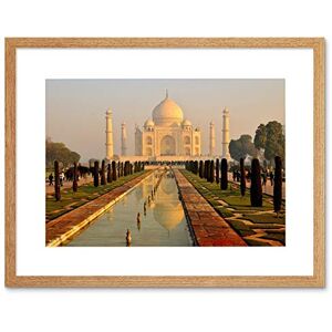 Wee Blue Coo Photo Landmark Building Taj Mahal Misty Morning India Framed Wall Art Print Wee Blue Coo Photo Landmark Building Taj Mahal Misty Morning India Framed Wall Art Print