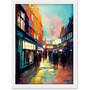 Doppelganger33 LTD Carnaby Street London Bright Acrylic Painting Artwork Framed Wall Art Print A4 Doppelganger33 LTD Carnaby Street London Bright Acrylic Painting Artwork Framed Wall Art Print A4