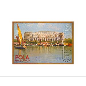 Wee Blue Coo TRAVEL POLA PULA CROATIA ARENA ROMAN STADIUM VENICE LAKE BOAT ART PRINT B12X6505 Wee Blue Coo TRAVEL POLA PULA CROATIA ARENA ROMAN STADIUM VENICE LAKE BOAT ART PRINT B12X6505