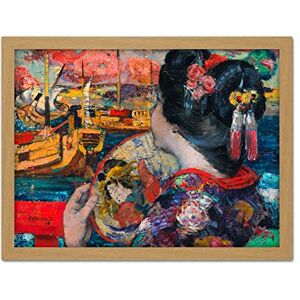 Artery8 Hornel The Balcony Yokohama 1894 Painting Artwork Framed Wall Art Print 18X24 Inch Artery8 Hornel The Balcony Yokohama 1894 Painting Artwork Framed Wall Art Print 18X24 Inch