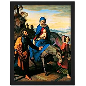 Fine Art Prints Von Carolsfeld Flight Into Egypt Biblical Painting Artwork Framed Wall Art Print 18X24 Inch Fine Art Prints Von Carolsfeld Flight Into Egypt Biblical Painting Artwork Framed Wall Art Print 18X24 Inch