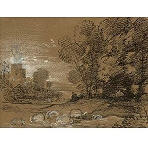 Artery8 Gainsborough Wooded Landscape With Shepherd Sheep Painting Art Print Canvas Premium Wall Decor Poster Mural Artery8 Gainsborough Wooded Landscape With Shepherd Sheep Painting Art Print Canvas Premium Wall Decor Poster Mural