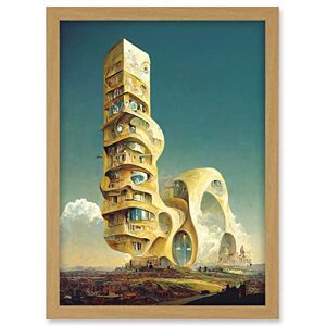 Doppelganger33 LTD Surrealism Modern Architecture Palace Artwork Framed A3 Wall Art Print Doppelganger33 LTD Surrealism Modern Architecture Palace Artwork Framed A3 Wall Art Print