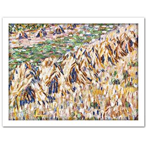 Fine Art Prints Rohlfs Grain Stacks Cornfield Expressionist Painting Large Framed Art Print Poster Wall Decor 18x24 in Fine Art Prints Rohlfs Grain Stacks Cornfield Expressionist Painting Large Framed Art Print Poster Wall Decor 18x24 in