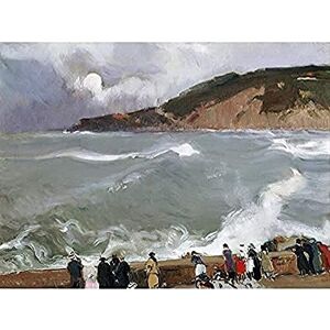 Fine Art Prints Joaquin Sorolla Y Bastida Breakwater San Sebastian Unframed Wall Art Print Poster Home Decor Premium Fine Art Prints Joaquin Sorolla Y Bastida Breakwater San Sebastian Unframed Wall Art Print Poster Home Decor Premium