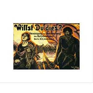 Wee Blue Coo POLITICAL ANTI BOLSHEVIK GERMANY AFTERMATH WAR WWI FRAMED ART PRINT B12X11092 Wee Blue Coo POLITICAL ANTI BOLSHEVIK GERMANY AFTERMATH WAR WWI FRAMED ART PRINT B12X11092