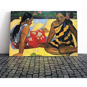 Big Box Art Canvas Print Wall Art Paul Gauguin Two Women of Tahiti Mounted and Stretched Box Frame Picture Home Decor for Kitchen, Living Room, Bedroom, Hallway, Multi-Colour, 20x14 Inch Big Box Art Canvas Print Wall Art Paul Gauguin Two Women of Tahiti Mounted and Stretched Box Frame Picture Home Decor for Kitchen, Living Room, Bedroom, Hallway, Multi-Colour, 20x14 Inch