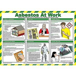 Safety First Aid Group Asbestos at Work A2 Poster, Laminated Safety First Aid Group Asbestos at Work A2 Poster, Laminated