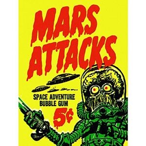 Wee Blue Coo Advertising Mars Attacks Bubble Gum Alien Monster Saucer Art Canvas Print Wee Blue Coo Advertising Mars Attacks Bubble Gum Alien Monster Saucer Art Canvas Print