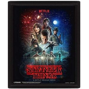 Pyramid Stranger Things 3D Lenticular Poster Season 1 25cm x 20cm x 1.3cm in Box Frame Official Merchandise Pyramid Stranger Things 3D Lenticular Poster Season 1 25cm x 20cm x 1.3cm in Box Frame Official Merchandise