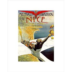 Wee Blue Coo Airshow Airplane Aeroplane Nice France Pilot Vintage Ad Wall Art Print Wee Blue Coo Airshow Airplane Aeroplane Nice France Pilot Vintage Ad Wall Art Print