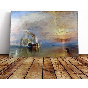 Big Box Art Canvas Print Wall Art Joseph Mallord William Turner The Fighting Temeraire Mounted & Stretched Box Frame Picture Home Decor for Kitchen, Living Room, Bedroom, Multi-Colour, 24x16 Inch Big Box Art Canvas Print Wall Art Joseph Mallord William Turner The Fighting Temeraire Mounted & Stretched Box Frame Picture Home Decor for Kitchen, Living Room, Bedroom, Multi-Colour, 24x16 Inch