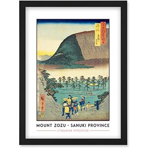 Wee Blue Coo Distant View of Mount Zozu Sanuki Province Utagawa Hiroshige Japanese Woodblock Classic Collection Artwork Framed Wall Art Print A4 Wee Blue Coo Distant View of Mount Zozu Sanuki Province Utagawa Hiroshige Japanese Woodblock Classic Collection Artwork Framed Wall Art Print A4