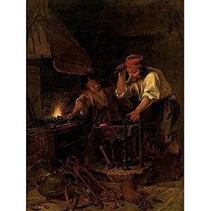 Artery8 Gabriel Metsu The Weapon Smith Painting Unframed Wall Art Print Poster Home Decor Premium Artery8 Gabriel Metsu The Weapon Smith Painting Unframed Wall Art Print Poster Home Decor Premium