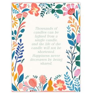 Artery8 Sharing Happiness Buddhist Mindfulness Quote Floral Buddha Meditation Enlightenment Vihara Extra Large XL Wall Art Poster Print Artery8 Sharing Happiness Buddhist Mindfulness Quote Floral Buddha Meditation Enlightenment Vihara Extra Large XL Wall Art Poster Print