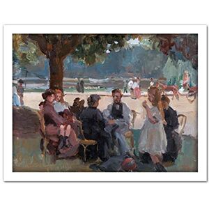 Artery8 Isaac Israels In The Bois De Boulogne Near Paris Artwork Framed Wall Art Print 18X24 Inch Artery8 Isaac Israels In The Bois De Boulogne Near Paris Artwork Framed Wall Art Print 18X24 Inch