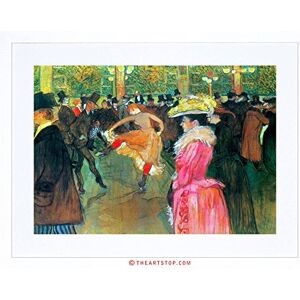 Wee Blue Coo Painting Toulouse-lautrec Ball Moulin Rouge Framed Wall Art Print Wee Blue Coo Painting Toulouse-lautrec Ball Moulin Rouge Framed Wall Art Print
