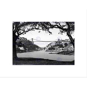 Wee Blue Coo Clifton Suspension Bridge 1900 Vintage Old BW Wall Art Print Wee Blue Coo Clifton Suspension Bridge 1900 Vintage Old BW Wall Art Print