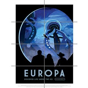 Artery8 Europa Life Under Ice NASA Space Tours Travel XL Giant Panel Poster (8 Sections) Artery8 Europa Life Under Ice NASA Space Tours Travel XL Giant Panel Poster (8 Sections)