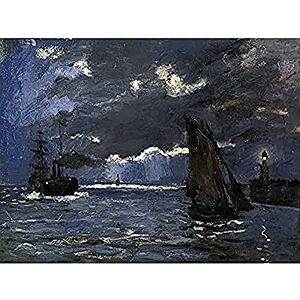 Fine Art Prints Claude Monet A Seascape Shipping By Moonlight Art Print Canvas Premium Wall Decor Poster Mural Fine Art Prints Claude Monet A Seascape Shipping By Moonlight Art Print Canvas Premium Wall Decor Poster Mural