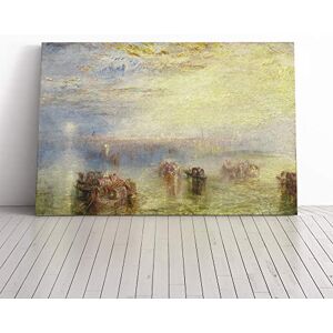 Big Box Art Canvas Print Wall Art Joseph Mallord William Turner Approach to Venice Mounted & Stretched Box Frame Picture Home Decor for Kitchen, Living Room, Bedroom, Multi-Colour, 20x14 Inch Big Box Art Canvas Print Wall Art Joseph Mallord William Turner Approach to Venice Mounted & Stretched Box Frame Picture Home Decor for Kitchen, Living Room, Bedroom, Multi-Colour, 20x14 Inch