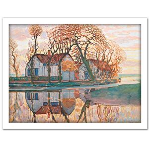 Fine Art Prints Mondrian Farm Near Duivendrecht Trees Landscape Painting Large Framed Art Print Poster Wall Decor 18x24 in Fine Art Prints Mondrian Farm Near Duivendrecht Trees Landscape Painting Large Framed Art Print Poster Wall Decor 18x24 in