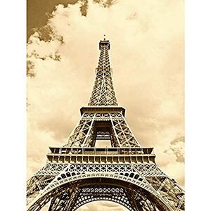 Wee Blue Coo Photo Landmark Eiffel Tower Paris France Sepia Clouds Sky Large Art Print Poster Wall Decor 18x24 inch Wee Blue Coo Photo Landmark Eiffel Tower Paris France Sepia Clouds Sky Large Art Print Poster Wall Decor 18x24 inch