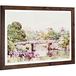 Big Box Art Framed Print of Ella Du Cane Japanese Oriental Satake Garden, Tokyo Design Wall Art Picture Home Decor for Kitchen, Living Room, Bedroom, Office, Walnut, A2 / 24.5x18 Inch / 62x45cm Big Box Art Framed Print of Ella Du Cane Japanese Oriental Satake Garden, Tokyo Design Wall Art Picture Home Decor for Kitchen, Living Room, Bedroom, Office, Walnut, A2 / 24.5x18 Inch / 62x45cm