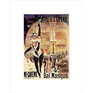 Wee Blue Coo Advert Theatre Opera Masked Ball Paris Picture Wall Art Print Wee Blue Coo Advert Theatre Opera Masked Ball Paris Picture Wall Art Print