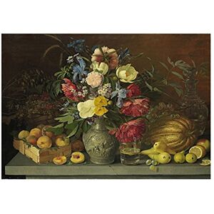 Wee Blue Coo Painting Still Life Khrutsky Flowers Fruits Wall Art Print Wee Blue Coo Painting Still Life Khrutsky Flowers Fruits Wall Art Print