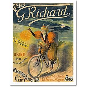 Fine Art Prints Clouet Cycles Richard Bicycle Vintage Paris Advert Unframed Wall Art Print Poster Home Decor Premium Fine Art Prints Clouet Cycles Richard Bicycle Vintage Paris Advert Unframed Wall Art Print Poster Home Decor Premium