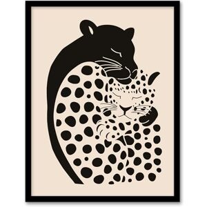 Artery8 Panther and Leopard Abstract Minimalism Animals Living Room Artwork Framed Wall Art Print A4 Artery8 Panther and Leopard Abstract Minimalism Animals Living Room Artwork Framed Wall Art Print A4
