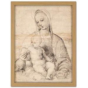 Fine Art Prints Raphael Madonna Of The Pomegranate C 1504 Large Framed Art Print Poster Wall Decor 18x24 Fine Art Prints Raphael Madonna Of The Pomegranate C 1504 Large Framed Art Print Poster Wall Decor 18x24