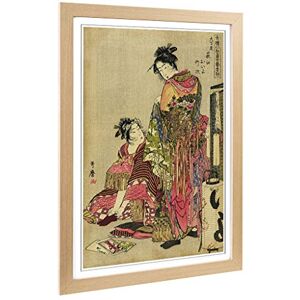 Big Box Art Framed Print of Kitagawa Utamaro Vintage Japanese Oriental (13) Design Wall Art Picture Home Decor for Kitchen, Living Room, Bedroom, Office, Oak, A2 / 24.5x18 Inch / 62x45cm Big Box Art Framed Print of Kitagawa Utamaro Vintage Japanese Oriental (13) Design Wall Art Picture Home Decor for Kitchen, Living Room, Bedroom, Office, Oak, A2 / 24.5x18 Inch / 62x45cm