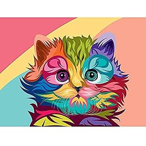 Fine Art Prints Cat Illustration Cute Colourful Unframed Art Print Poster Wall Decor 12x16 inch Fine Art Prints Cat Illustration Cute Colourful Unframed Art Print Poster Wall Decor 12x16 inch