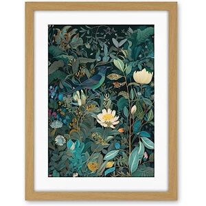 Artery8 Audubon Style Birds in Blooming Wildflower Field Artwork Framed Wall Art Print 18X24 Inch Artery8 Audubon Style Birds in Blooming Wildflower Field Artwork Framed Wall Art Print 18X24 Inch