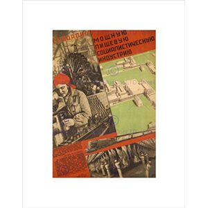 Wee Blue Coo Political Communism Food Production Soviet Union Vintage Framed Print B12X981 Wee Blue Coo Political Communism Food Production Soviet Union Vintage Framed Print B12X981