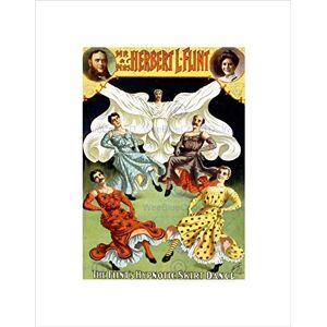 Wee Blue Coo Mr & Mrs Herbert L Flint The Magician Vintage Advert Wall Art Print Wee Blue Coo Mr & Mrs Herbert L Flint The Magician Vintage Advert Wall Art Print