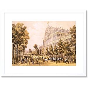 Wee Blue Coo Painting Crystal Palace Glass Great Victorian London Framed Wall Art Print Wee Blue Coo Painting Crystal Palace Glass Great Victorian London Framed Wall Art Print