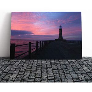 Big Box Art Canvas Print Wall Art Seascape Pier Jetty Sea Lighthouse Mounted & Stretched Box Frame Picture Home Decor for Kitchen, Living Room, Bedroom, Hallway, Multi-Colour, 24x16 Inch Big Box Art Canvas Print Wall Art Seascape Pier Jetty Sea Lighthouse Mounted & Stretched Box Frame Picture Home Decor for Kitchen, Living Room, Bedroom, Hallway, Multi-Colour, 24x16 Inch