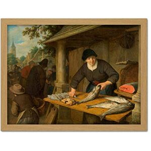 Artery8 Adriaen Van Ostade The Fishwife Painting Artwork Framed Wall Art Print 18X24 Inch Artery8 Adriaen Van Ostade The Fishwife Painting Artwork Framed Wall Art Print 18X24 Inch