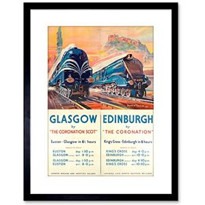 Wee Blue Coo TRAVEL RAIL TRAIN GLASGOW EDINBURGH SCOTLAND CASTLE FRAMED PRINT F97X6882 Wee Blue Coo TRAVEL RAIL TRAIN GLASGOW EDINBURGH SCOTLAND CASTLE FRAMED PRINT F97X6882