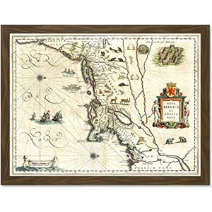 Wee Blue Coo Map Antique New England York Manhattan USA Art Large Framed Art Print Poster Wall Decor 18x24 inch Wee Blue Coo Map Antique New England York Manhattan USA Art Large Framed Art Print Poster Wall Decor 18x24 inch