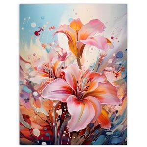 Artery8 Abstract Flowers Vibrant Painting Dreamy Meadow Of Lilies Extra Large XL Wall Art Poster Print Artery8 Abstract Flowers Vibrant Painting Dreamy Meadow Of Lilies Extra Large XL Wall Art Poster Print