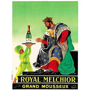 Wee Blue Coo Advert Drink Alcohol Champagne Royal Melchior King Bottle France Art Print Poster Wall Decor 12X16 Inch Wee Blue Coo Advert Drink Alcohol Champagne Royal Melchior King Bottle France Art Print Poster Wall Decor 12X16 Inch