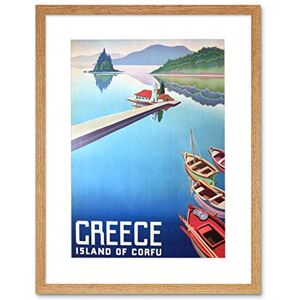 Wee Blue Coo Travel Island Corfu Greece Boats Pier Framed Wall Art Print Wee Blue Coo Travel Island Corfu Greece Boats Pier Framed Wall Art Print