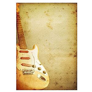 Wee Blue Coo Painting Illustration Abstract Guitar Music Instrument Wall Art Print Wee Blue Coo Painting Illustration Abstract Guitar Music Instrument Wall Art Print