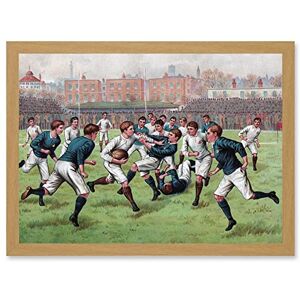 Artery8 Scotland England 1893 Rugby Union Football Match Painting Artwork Framed Wall Art Print A4 Artery8 Scotland England 1893 Rugby Union Football Match Painting Artwork Framed Wall Art Print A4