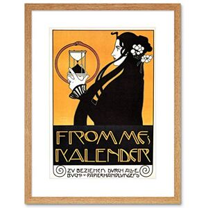 Wee Blue Coo Ad Frommes Calendar Art Nouveau Moser Austria Hungary Framed Wall Art Print Wee Blue Coo Ad Frommes Calendar Art Nouveau Moser Austria Hungary Framed Wall Art Print
